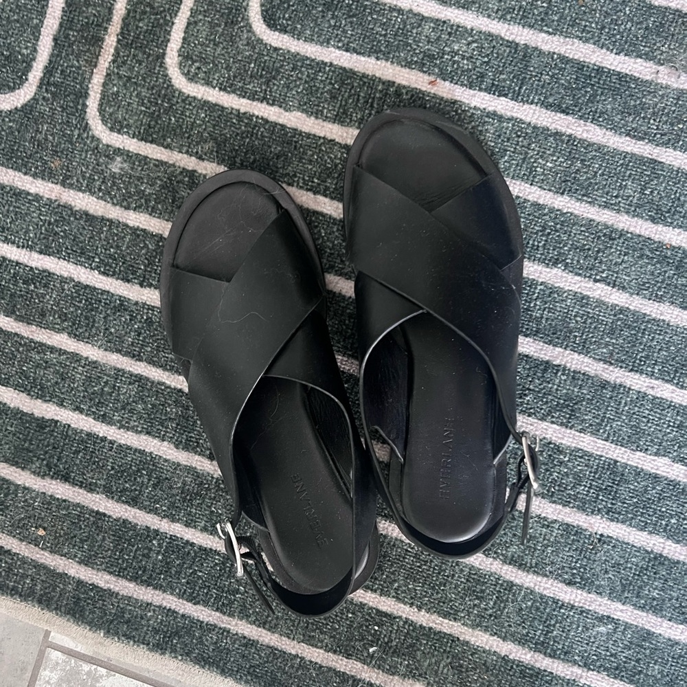 EVERLANE // crossover leather sandal